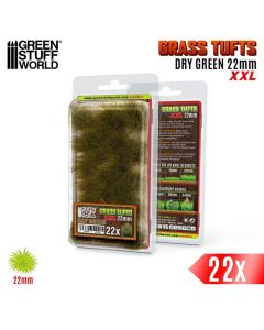 Пучки трави Green Stuff World: Grass Tufts XXL - 22mm Self-Adhesive - Dry Green