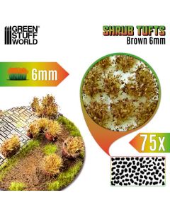 Пучки квітів Green Stuff World: Shrub Tufts 6mm Self-Adhesive - Brown