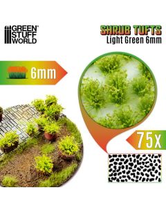 Пучки квітів Green Stuff World: Shrub Tufts 6mm Self-Adhesive - Light Green