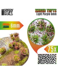 Пучки квітів Green Stuff World: Shrub Tufts 6mm Self-Adhesive - Light Purple