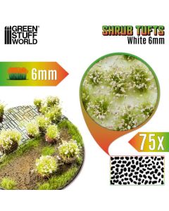 Пучки квітів Green Stuff World: Shrub Tufts 6mm Self-Adhesive - White