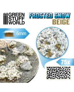 Пучки квітів Green Stuff World: Shrubs Tufts - 6mm Frosted Snow - Beige