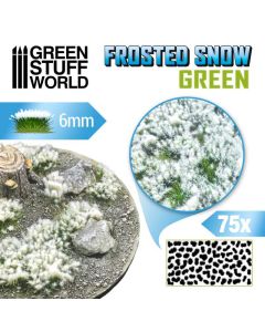 Пучки квітів Green Stuff World: Shrubs Tufts - 6mm Frosted Snow - Green