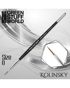 Пензлик Green Stuff World: Silver Series Kolinsky Brush - Size 0