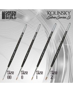 Набір пензликів Green Stuff World: Silver Series (S) Paint Brush Set