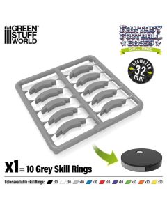 Набір кілець для підставок Green Stuff World: Skill Ring 32mm Grey