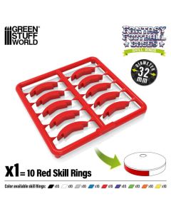 Набір кілець для підставок Green Stuff World: Skill Ring 32mm Red