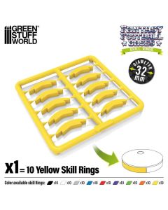 Набір кілець для підставок Green Stuff World: Skill Ring 32mm Yellow