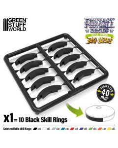 Набір кілець для підставок Green Stuff World: Skill Ring 40mm Black