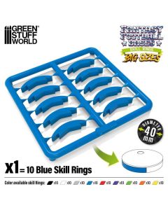 Набір кілець для підставок Green Stuff World: Skill Ring 40mm Blue