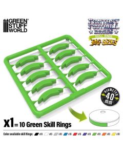 Набір кілець для підставок Green Stuff World: Skill Ring 40mm Green