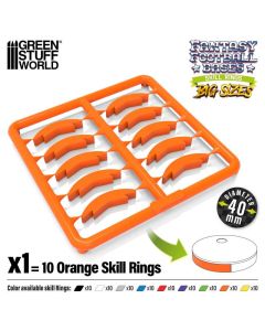 Набір кілець для підставок Green Stuff World: Skill Ring 40mm Orange