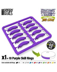 Набір кілець для підставок Green Stuff World: Skill Ring 40mm Purple