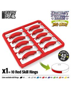 Набір кілець для підставок Green Stuff World: Skill Ring 40mm Red