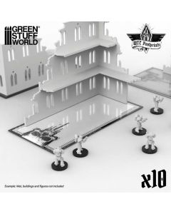Набір WTC підставок для террейну Green Stuff World: Skull Basic WTC Glasspack Footprints 10x