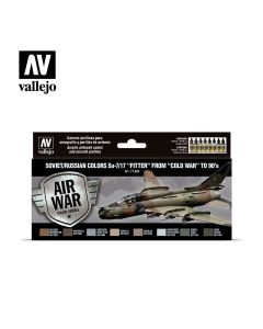 Набір акрилових фарб Vallejo: Model Air: soviet/russian colors Su-7/17 “Fitter” from “Cold War” to 90’s