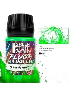 Акриловий гель Green Stuff World: Splash Gel - Flaming Green 30ml