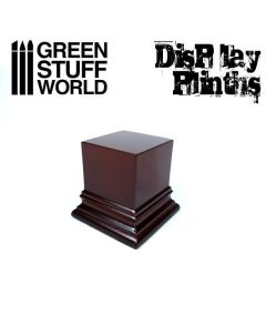 Деревʼяна підставка для мініатюр Green Stuff World: Square Top Display Plinth 4x4 cm - Hazelnut Brown