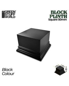 Деревʼяна підставка для мініатюр Green Stuff World: Square Top Display Plinth 5x5 cm - Black