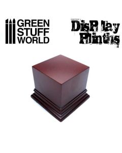 Деревʼяна підставка для мініатюр Green Stuff World: Square Top Display Plinth 6x6 cm - Hazelnut Brown