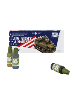 Набір акрилових фарб Scale 75: Warfront: US Army and Marines (8x17 ml)