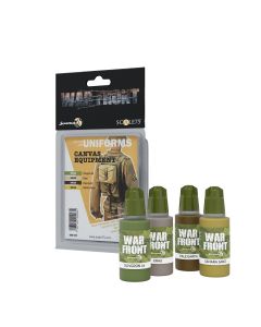 Набір акрилових фарб Scale 75: Warfront: Canvas Equipment (4x17 ml)