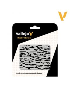 Трафарет Vallejo: Hobby Stencils: Pixelated Modern Camo