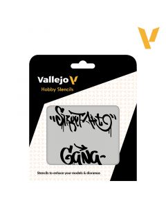 Трафарет Vallejo: Hobby Stencils: Street Art Nº2