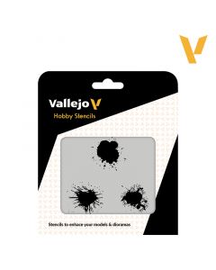 Трафарет Vallejo: Hobby Stencils: Paint Stains