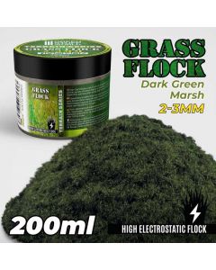 Static Grass Flock 2-3mm - Dark Green Marsh - 200 Ml