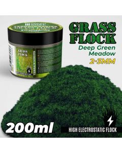 Static Grass Flock 2-3mm - Deep Green Meadow - 200 Ml