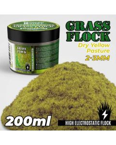 Статична трава (Флок) Green Stuff World: Static Grass Flock 2-3mm - Dry Yellow Pasture - 200 ml