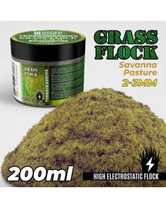 Статична трава (Флок) Green Stuff World: Static Grass Flock 2-3mm - Savanna Pasture - 200 ml