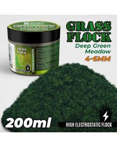 Статична трава (Флок) Green Stuff World: Static Grass Flock 4-6mm - Deep Green Meadow - 200 ml