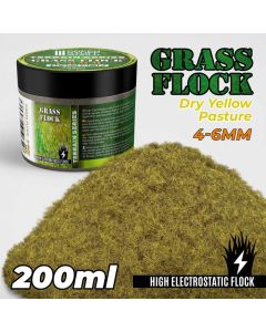 Статична трава (Флок) Green Stuff World: Static Grass Flock 4-6mm - Dry Yellow Pasture - 200 ml