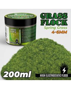 Статична трава (Флок) Green Stuff World: Static Grass Flock 4-6mm - Spring Grass - 200 ml