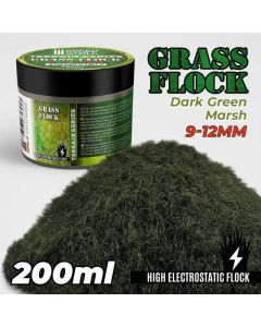 Статична трава (Флок) Green Stuff World: Static Grass Flock 9-12mm - Dark Green Marsh - 200 ml