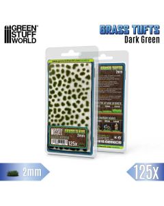 Пучки трави Green Stuff World: Static Grass Tufts 2 mm - Dark Green
