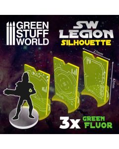 Маркери силуету Green Stuff World: SW Legion Silhouette - Fluor Green