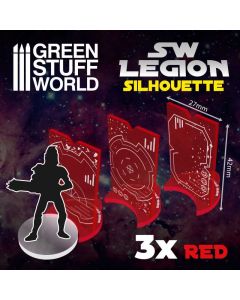 Маркери силуету Green Stuff World: SW Legion Silhouette - Red