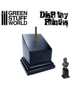 Звужена підставка для мініатюр Green Stuff World: Tapered Bust Plinth 5x5 cm Black