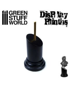 Деревʼяна підставка для бюстів Green Stuff World: Tapered Round Bust Plinth 3.5x3.5cm Black