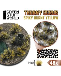 Пучки трави Green Stuff World: Thorny Scrubs - Burnt Yellow 14mm