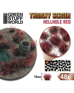 Пучки трави Green Stuff World: Thorny Scrubs - Hellhole Red 14mm
