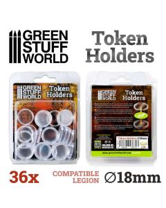 Набір капсул для жетонів Green Stuff World: Token Holders 18mm