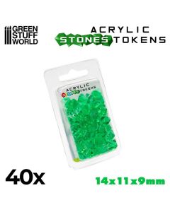 Набір акрилових жетонів Green Stuff World: Tokens - Green Warpstones