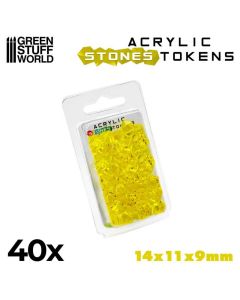 Набір акрилових жетонів Green Stuff World: Tokens - Yellow Stones