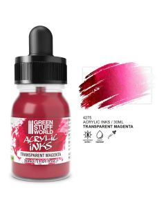 Акрилове чорнило Green Stuff World Acrylic Inks: Transparent Ink: Magenta (30ml)