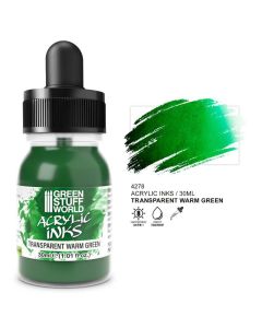 Акрилове чорнило Green Stuff World Acrylic Inks: Transparent Ink: Warm Green (30ml)