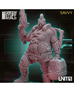 Мініатюра 1/32 Green Stuff World: UNIT9 Figures - Savvy 54mm